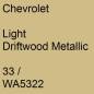 Preview: Chevrolet, Light Driftwood Metallic, 33 / WA5322.